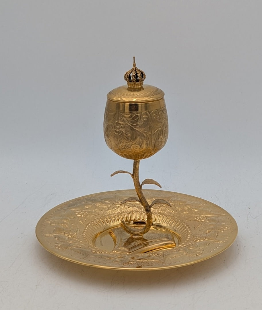 Kiddush Cup Viznitz Gold