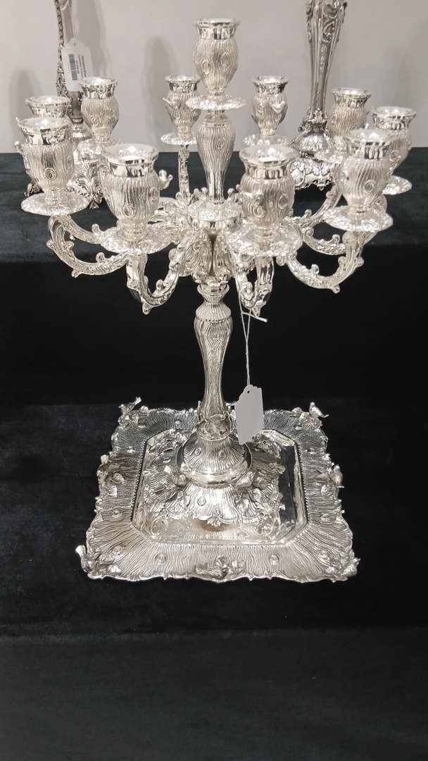 Candelabra 11 Branch Birds with tray