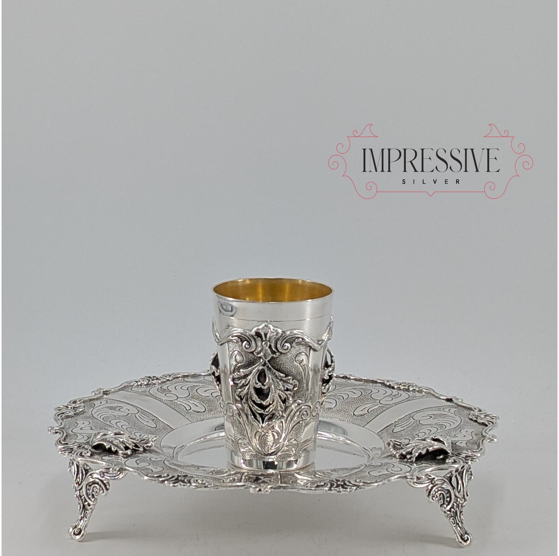 Kiddush Cups Large – impressive silver