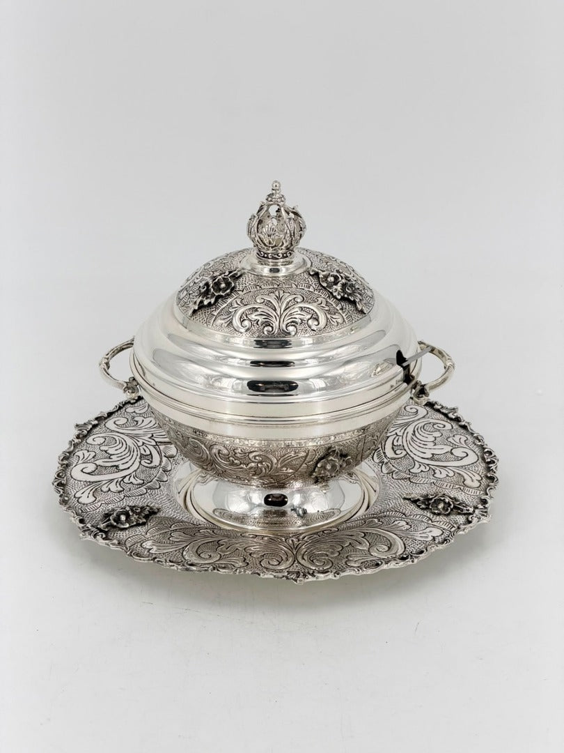 Honey Dish With Tray Large